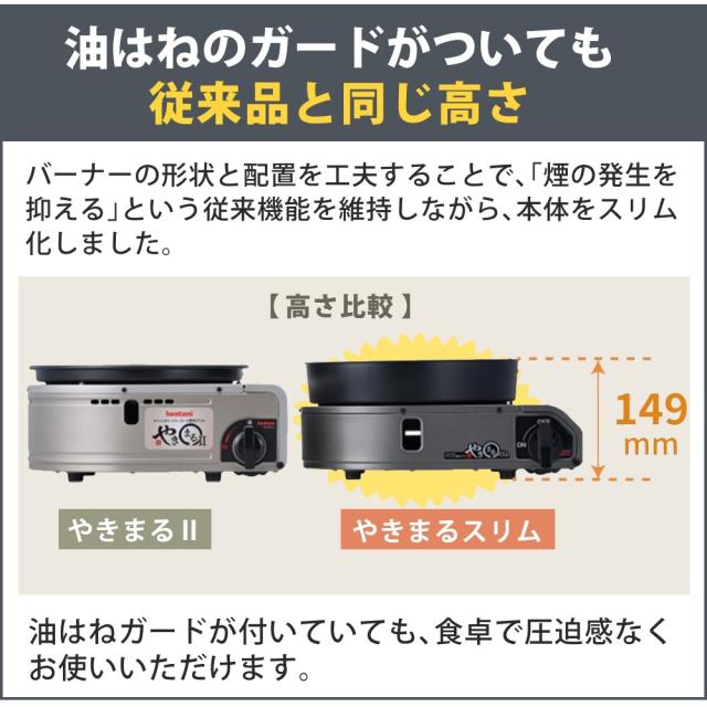 イワタニ テープコンロ テープ屁っ放り スモークレス焼肉食べ物屋 やきまるか細い CB-SLG-3 4点仕かける（ラッピング不可）