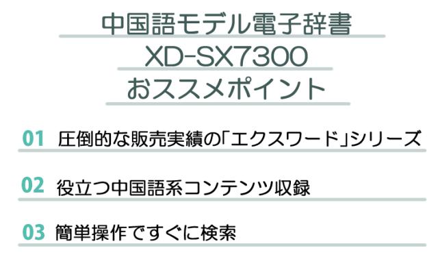 (名入れは有料可) 液晶防御すること写真フィルム＆入れもの仕かける カシオ エクスワード 陰電子字引き 中国語ひな型 EX-word XD-SX7300WE / XD-SX7300RD 言語学