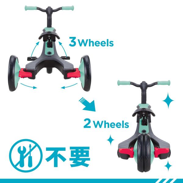 グロッバー エクスプローラー トライク フォーインワン 4WAY三輪車 10ヵ月から5歳まで GLOBBER TRIKE 4in1【メーカー2年保証】_5