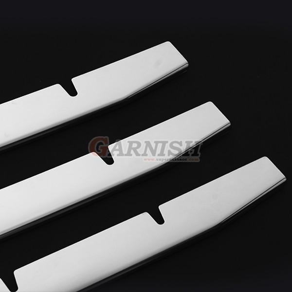 キャラバン NV350 E26 LEDフロントバンパーグリル ガーニッシュ カスタムパーツ ドレスアップ アクセサリー ステンレス+ABS製+ブルーLED 3PCS_2