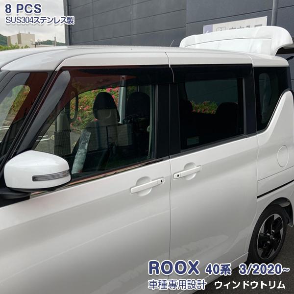 ルークス 40系 3/2020~ ウィンドウトリム ガーニッシュ メッキ ステンレス製 鏡面仕上げ 外装 パーツ 8PCS 5306 7,776円