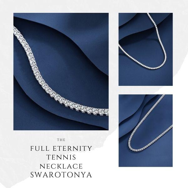 最高品質AAAキュービックジルコニア テニスネックレス 40cm/大人可愛い 上品 デイリー 安心 結婚式 プレゼント パーティー ジュエリー アクセサリー ニッケルフリー 女性 SWAROTONYA_3