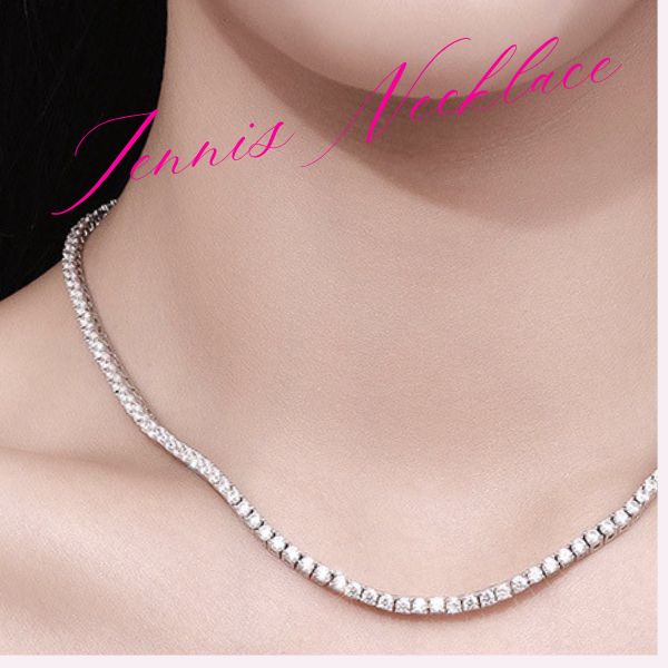 最高品質AAAキュービックジルコニア テニスネックレス 40cm/大人可愛い 上品 デイリー 安心 結婚式 プレゼント パーティー ジュエリー アクセサリー ニッケルフリー 女性 SWAROTONYA_6