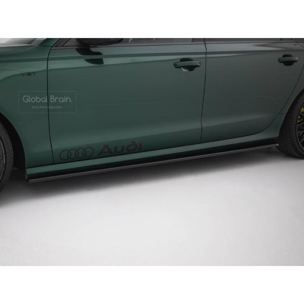 アウディ A6 C7 Sライン 前期 / S6 アバント サイド スカート カバー スポイラー_2