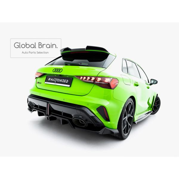 アウディ RS3 8Y 後期 スポーツバック リア ディフューザー V1 / ( ディフューザー スプリッター スポイラーエアロ バンパー フェンダー)