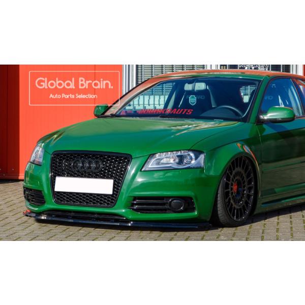 アウディ A3 8P Sライン 後期 フロント バンパー リップ スポイラー