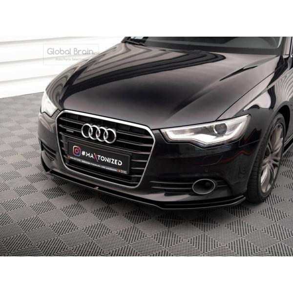 2011-2014 アウディ A6 C7 フロント スプリッター スポイラー V1_1