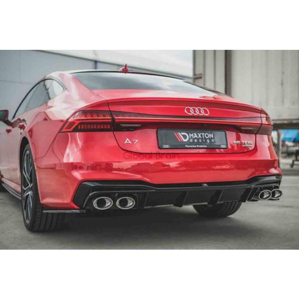 アウディ A7 C8 Sライン リア ディフューザー+マフラーカッター