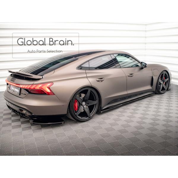 アウディ e-トロン e-tron GT / RS サイド スカート カバー スポイラー V1 / ( ディフューザー スプリッター スポイラーエアロ バンパー フェンダー)
