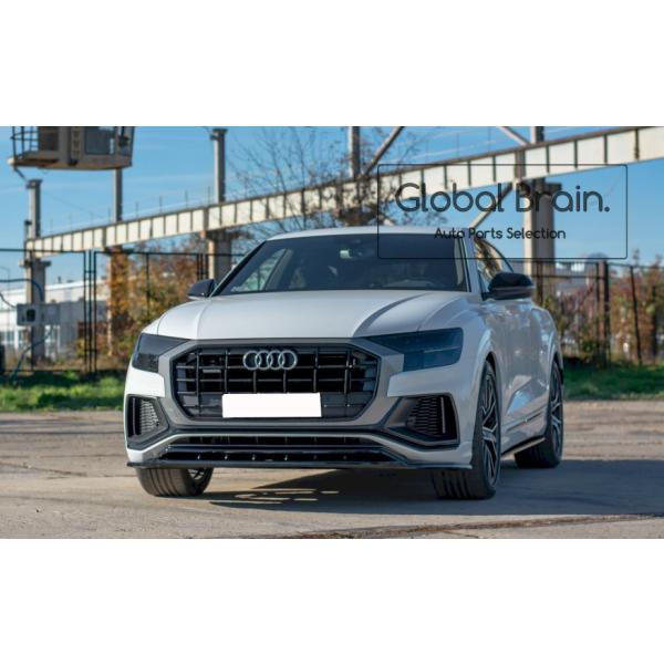 2018- アウディ Q8 Sライン フロント リップ スプリッター スポイラー