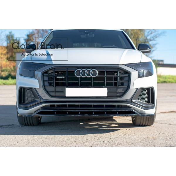 2018- アウディ Q8 Sライン フロント リップ スプリッター スポイラー_1