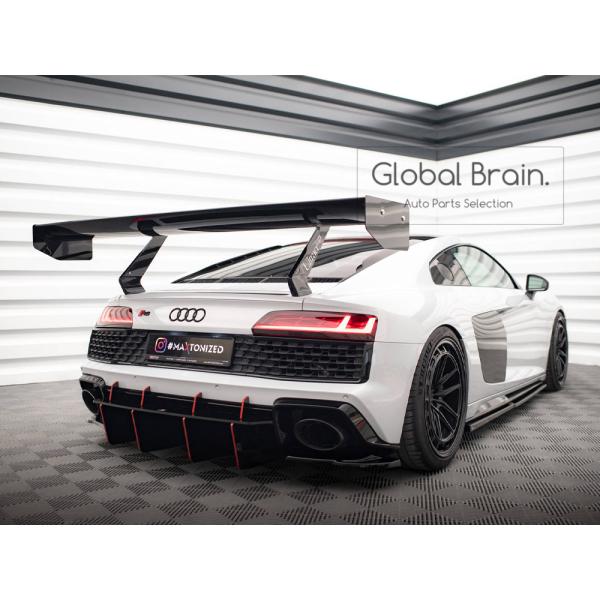 アウディ R8 4S 後期 リア サイド スプリッター