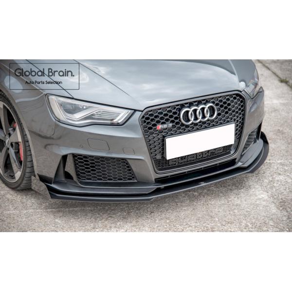 アウディ RS3 8V 前期 スポーツバック フロント スプリッター+ ウィングレット
