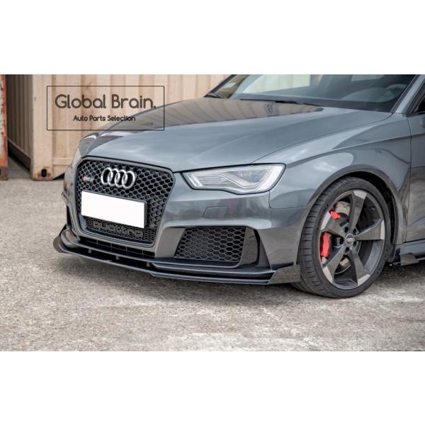 アウディ RS3 8V 前期 スポーツバック フロント スプリッター+ ウィングレット_2
