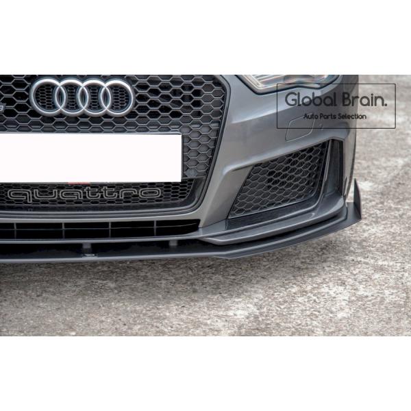 アウディ RS3 8V 前期 スポーツバック フロント スプリッター+ ウィングレット_3
