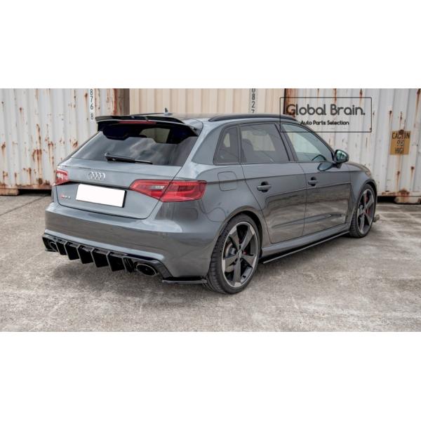 アウディ RS3 8V 前期 スポーツバック リア サイド スプリッター スパッツ / ( ディフューザー スプリッター スポイラーエアロ バンパー フェンダー) 23,688円