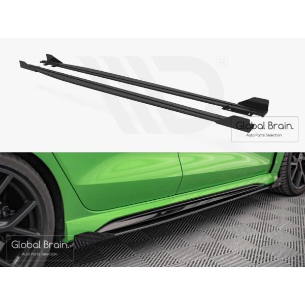 アウディ RS3 8Y セダン サイド スカート カバー スポイラー+ ウィングレット レーシング_3