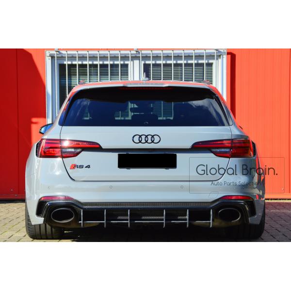 アウディ RS4 B9 リア センター ディフューザー フィン