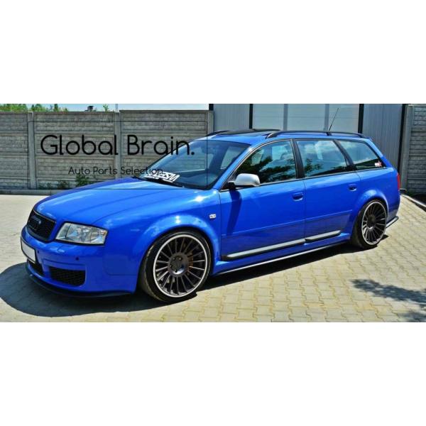 アウディ RS6 C5 サイド スカート カバー スポイラー / ( ディフューザー スプリッター スポイラーエアロ バンパー フェンダー)