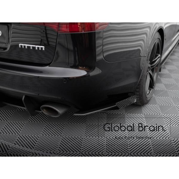 2008-2010 アウディ RS6 C6 アバント リア サイド スプリッタ—+ウィングレット レーシング_1