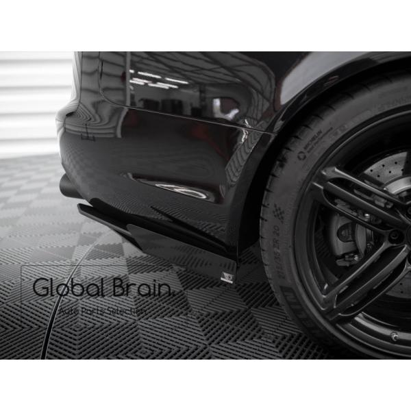 2008-2010 アウディ RS6 C6 アバント リア サイド スプリッタ—+ウィングレット レーシング_2