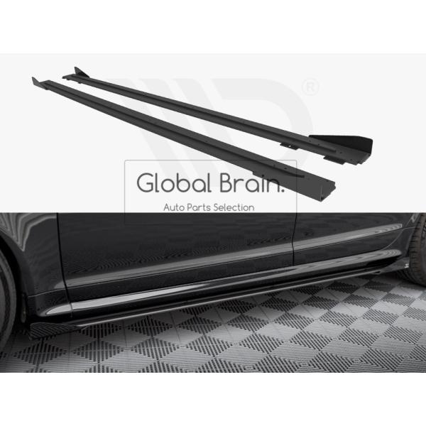 2008-2010 アウディ RS6 C6 アバント サイド スカート カバー スポイラー＋ ウィングレット レーシング_3