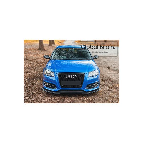 アウディ S3 8P 後期 フロント リップ スプリッター用 エクステンション