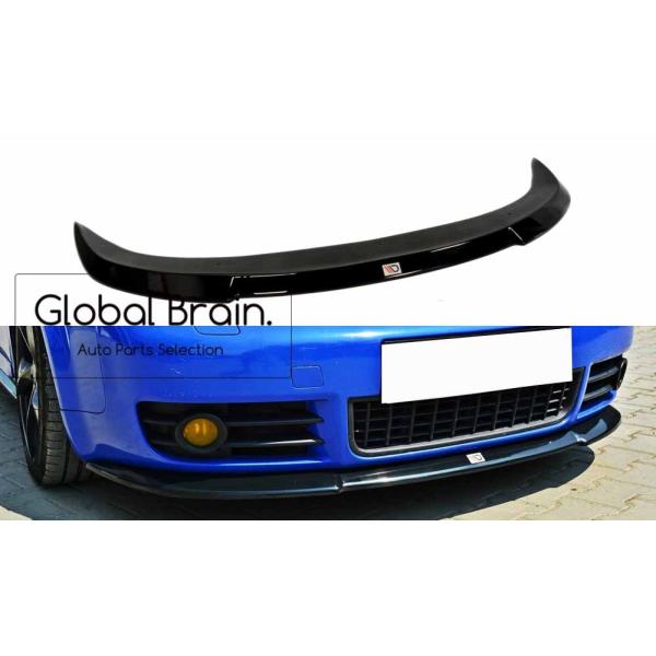 アウディ S4 B6 純正 標準バンパー用 フロント バンパー リップ スポイラー_2