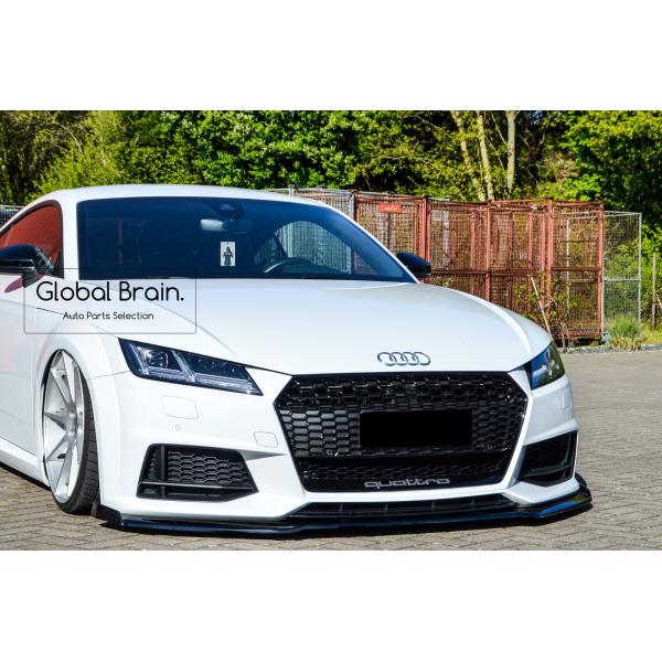 アウディ TT 8S Sライン/ TTS 前期 フロント リップ スポイラー / ( ディフューザー スプリッター スポイラーエアロ バンパー フェンダー)