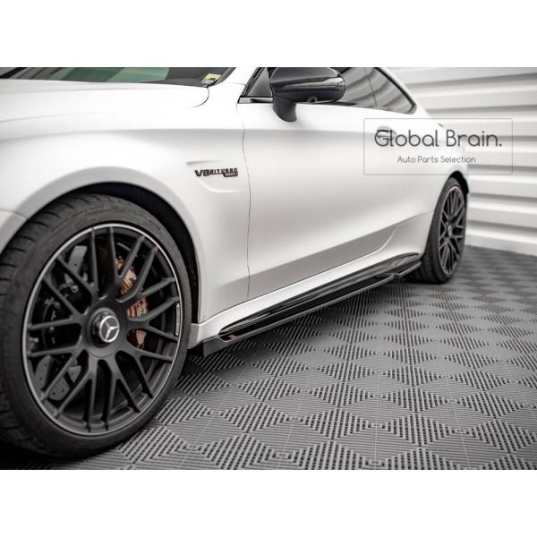 メルセデスベンツ C205 C63 AMG 後期 クーペ サイド スカート ディフューザー V2_1
