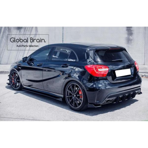 メルセデスベンツ Aクラス W176 A45 AMG / スポーツ 前期 サイド スカート スプリッター用 ウィングレット