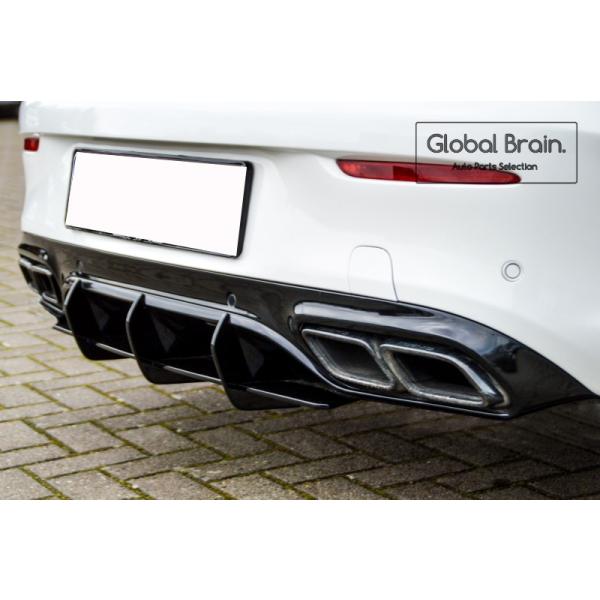 メルセデスベンツ Cクラス C63 AMG W205 C205 クーペ リア バンパー ディフューザー フィン