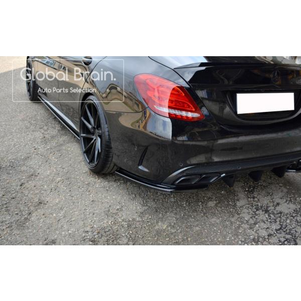 メルセデスベンツ Cクラス W205 前期 AMGライン/C43 リア サイド スプリッター スパッツ / ( ディフューザー スプリッター スポイラーエアロ バンパー フェンダー) 22,960円