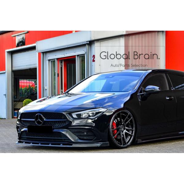 メルセデスベンツ CLA C118 X118 AMGライン フロント リップ スポイラー+ウィングレット / ( ディフューザー スプリッター スポイラーエアロ バンパー フェンダー)