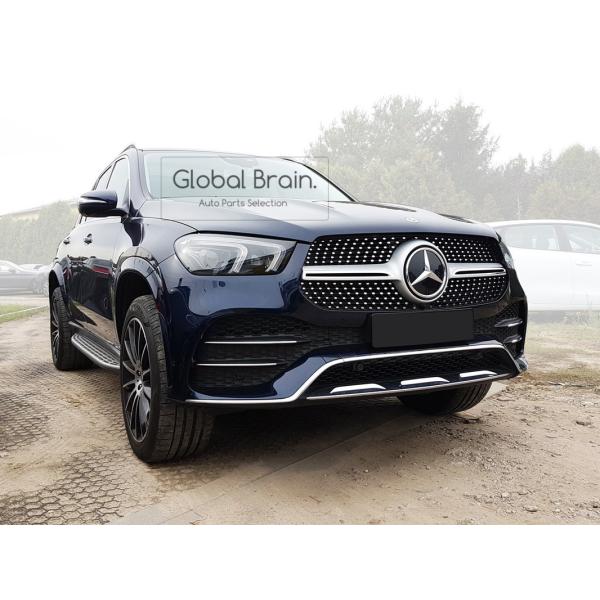 メルセデスベンツ GLE W167 リア バンパー プロテクター ガード シルバー