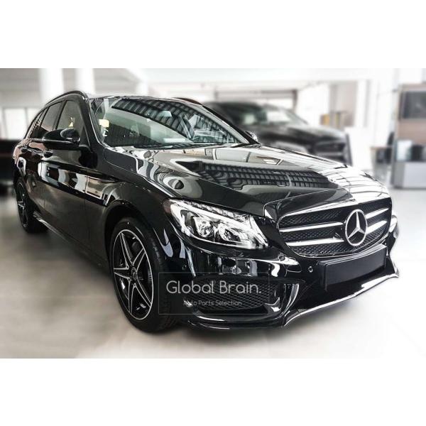 メルセデスベンツ S205 W205 ワゴン 後期 リア バンパー プロテクター ガード シルバー