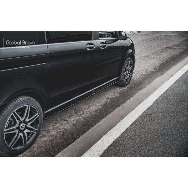 メルセデスベンツ Vクラス W447 後期 ロング AMGライン/ スポーツ サイド スカート カバー スポイラー_1