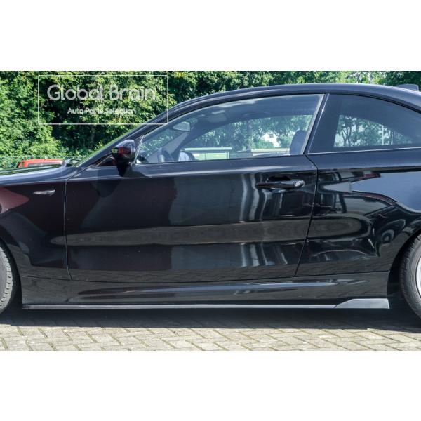 BMW 1シリーズ E81 E82 E88 ハッチバック クーペ Mスポーツ サイド スカート + ウィングレット スポイラー