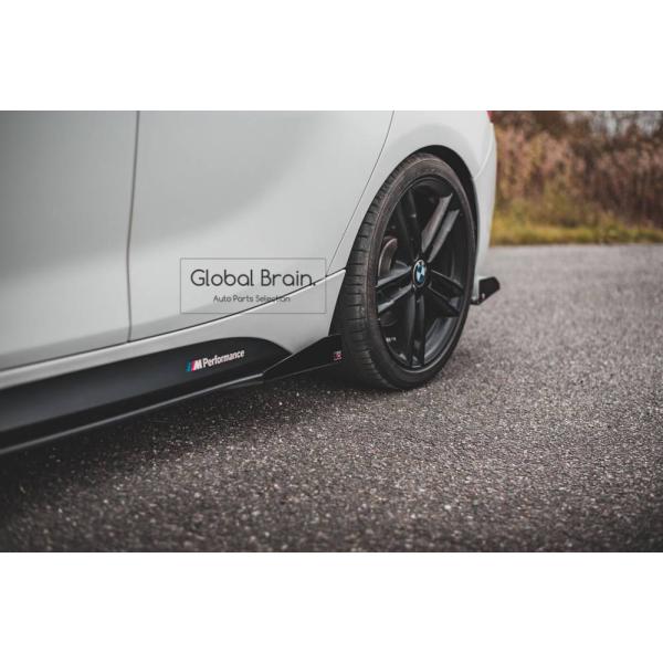 BMW 1シリーズ F20 Mスポーツ 後期 /M140i サイド スカート カバー スポイラー+ ウィングレット V2 レーシング_3