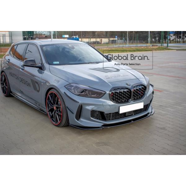 2019- BMW 1シリーズ F40 Mスポーツ フロント リップ スプリッター スポイラー Ver.3