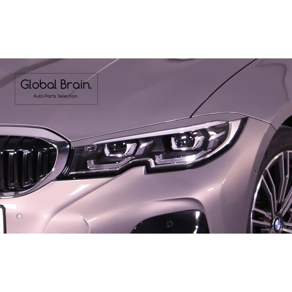 BMW 3シリーズ G20 G21 ヘッドライトカバー アイライン アイブロウ
