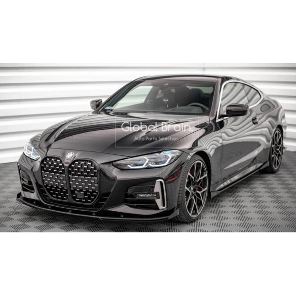 BMW 4シリーズ G22 Mスポーツ フロント リップ スポイラー+ ウィングレット レーシング