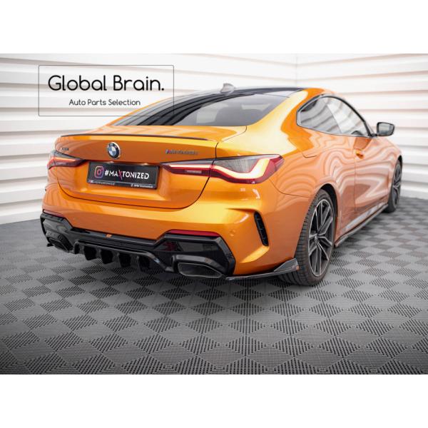 BMW 4シリーズ クーペ G22 G23 M440i リア サイド スプリッター スパッツV6 / ( ディフューザー スプリッター スポイラーエアロ バンパー フェンダー) 24,600円