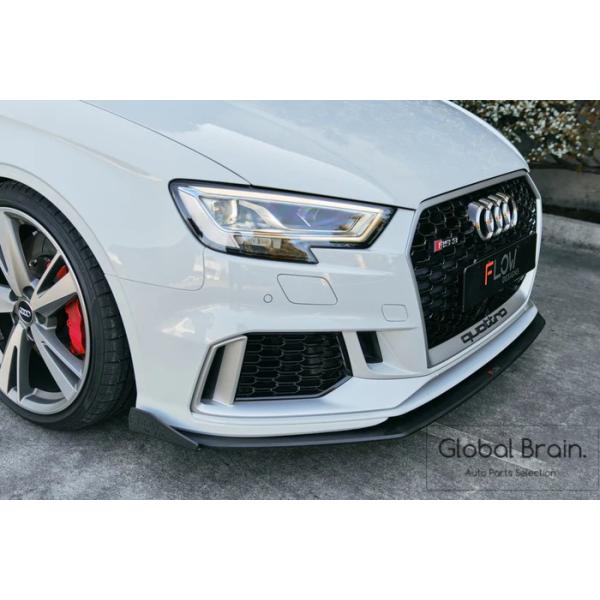 アウディ RS3 8V 後期 フロント リップ スプリッター用 ウィングレット - Flow Design