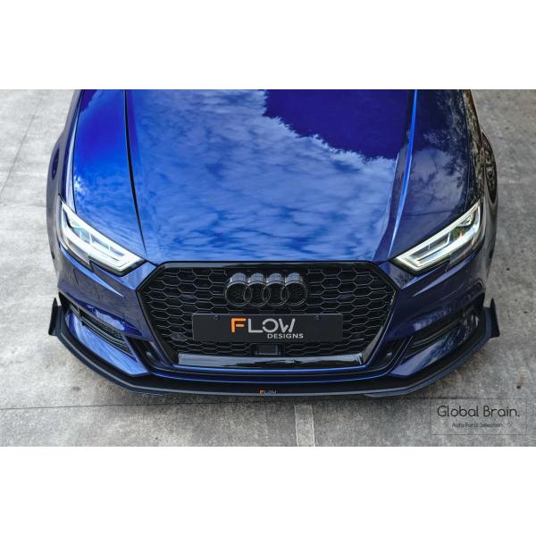 アウディ S3 8V / Sライン 後期 フロント リップ スプリッター用 エクステンション - Flow Design