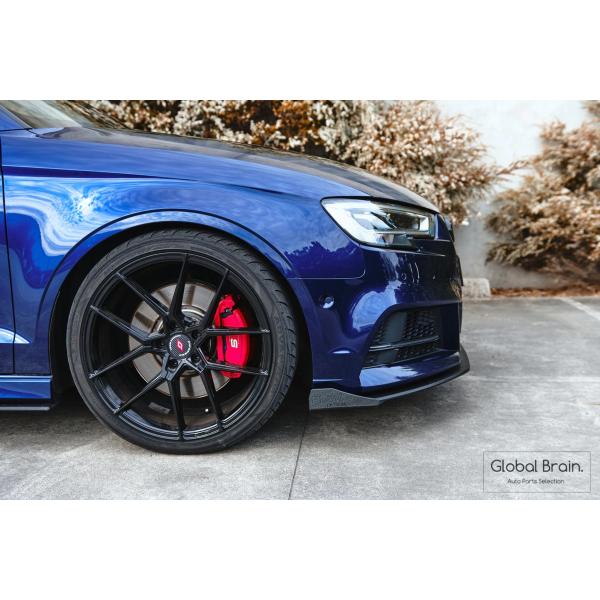 アウディ S3 8V / Sライン 後期 フロント リップ スプリッター用 ウィングレット - Flow Design