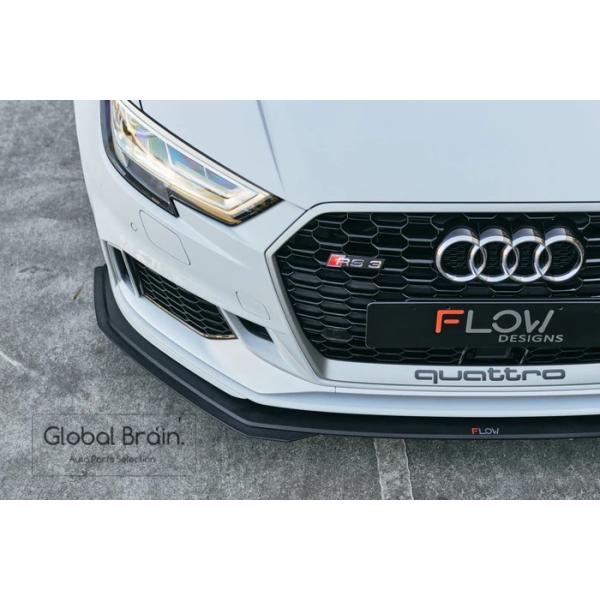 アウディ RS3 8V 後期 フロント リップ スプリッター用 エクステンション - Flow Design_2