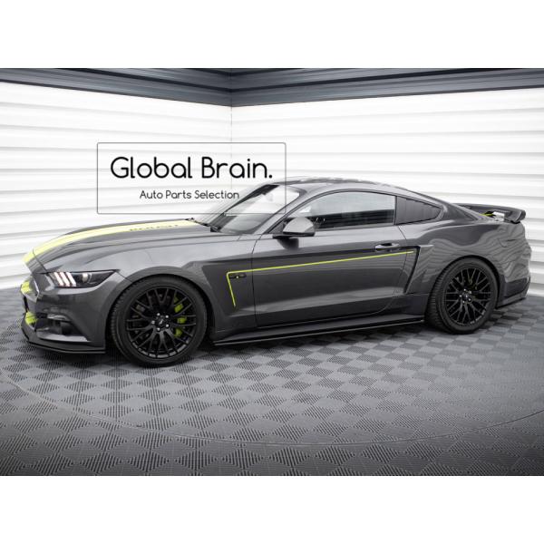 2014-2017 フォード マスタング GT 5.0 サイド スカート カバー スポイラー レーシング