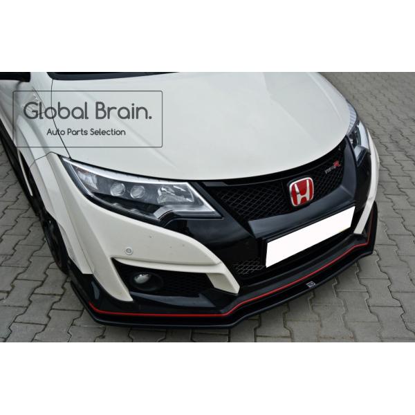 2015-2017 ホンダ シビック タイプ R FK2 フロント リップ スプリッター スポイラー Ver.1 / ( ディフューザー スプリッター スポイラーエアロ バンパー フェンダー) 38,870円