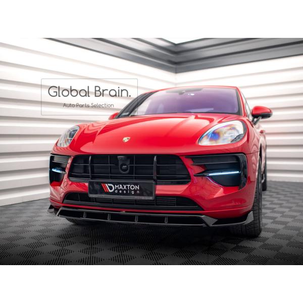 2018-2021 ポルシェ マカン 中期 フロント リップ スポイラー V2_1